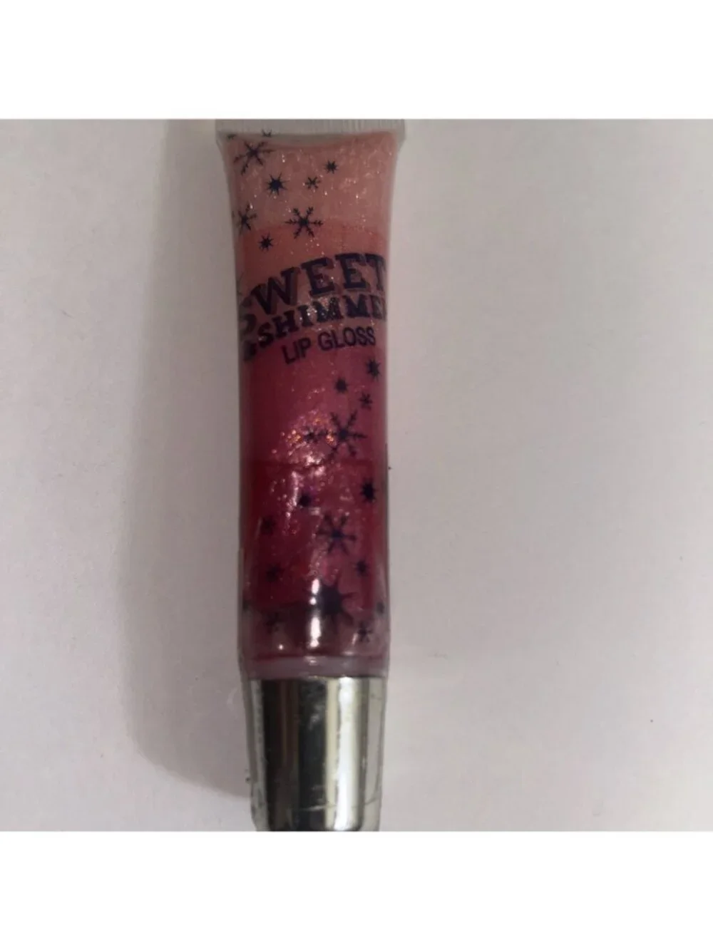 Sweet And Shimmer Lip Gloss Pink Swirl New From Dark Pink To Lite Peach New